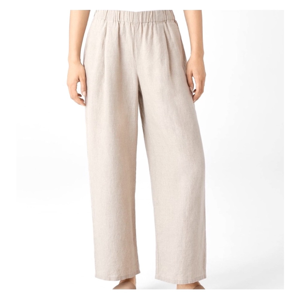 Eileen Fisher Organic Linen Straight Pant